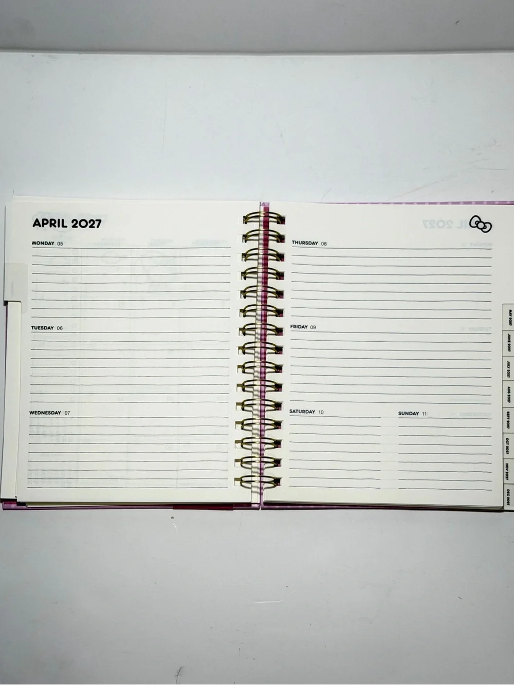 2026-2027 Sanrio Hello Kitty 17-month Monthly Planner (Polka Dot)